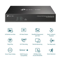 TP-Link VIGI NVR1004H-4P | 4 Channel PoE Network Video Recorder