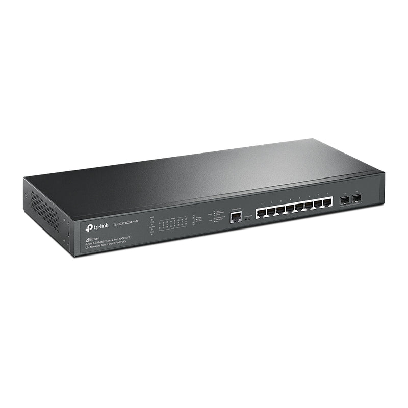 TP-Link TL-SG3210XHP-M2 | JetStream™ 8-Port 2.5GBase-T and 2-Port 10GE SFP+ L2+ Managed Switch with 8-Port PoE+