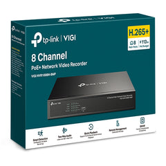 TP-Link VIGI NVR1008H-8MP | 8 Channel PoE Network Video Recorder