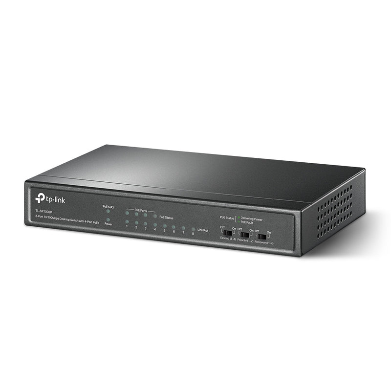 TP-Link TL-SF1008P | 8-Port 10/100M Desktop PoE Switch