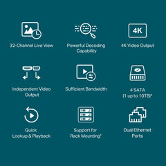 TP-Link VIGI NVR4032H | 32 Channel Network Video Recorder