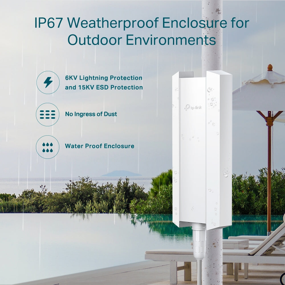 TP-Link EAP610-Outdoor | AX1800 Indoor/Outdoor Dual-Band Wi-Fi 6