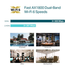 TP-Link EAP613 | AX1800 Ceiling Mount Dual-Band Wi-Fi 6 Access Point