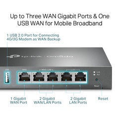 TP-Link ER605 | SafeStream™ Gigabit Multi-WAN VPN Router