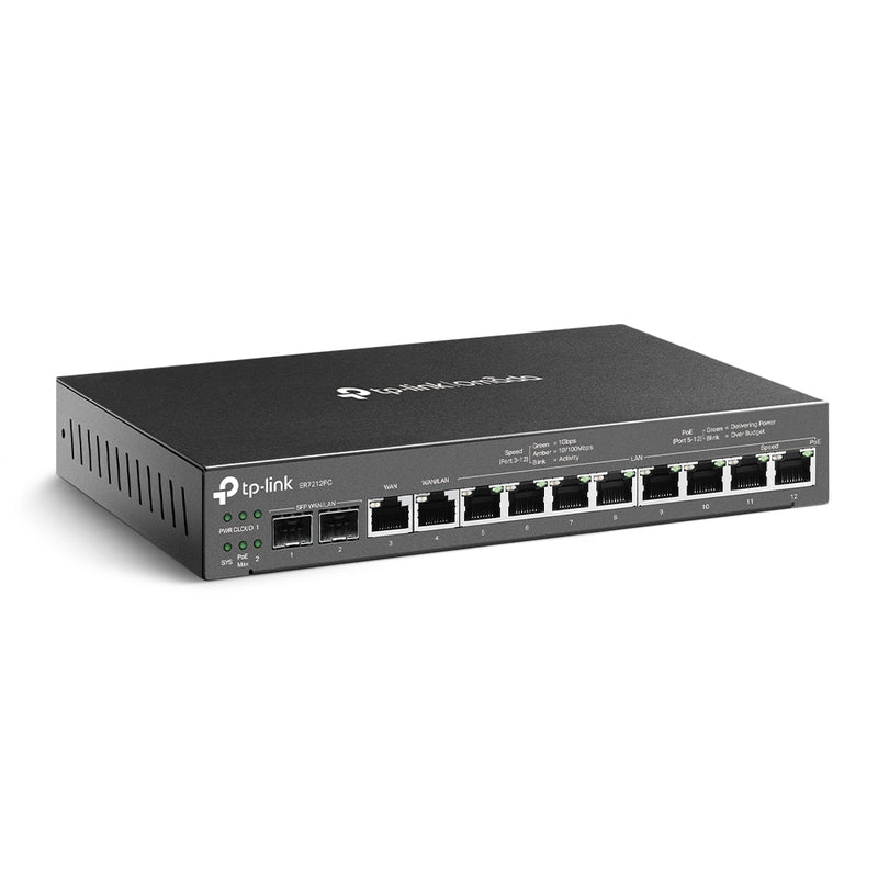 TP-Link ER7212PC | Omada Gigabit VPN Router with PoE+ Ports and Controller Ability