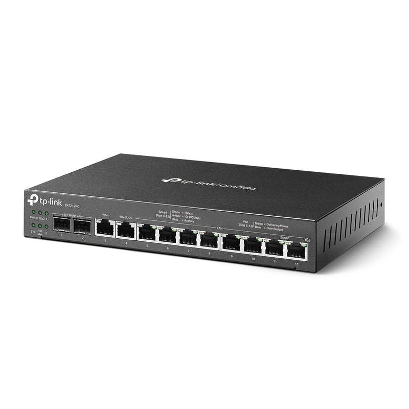 TP-Link ER7212PC | Omada Gigabit VPN Router with PoE+ Ports and Controller Ability