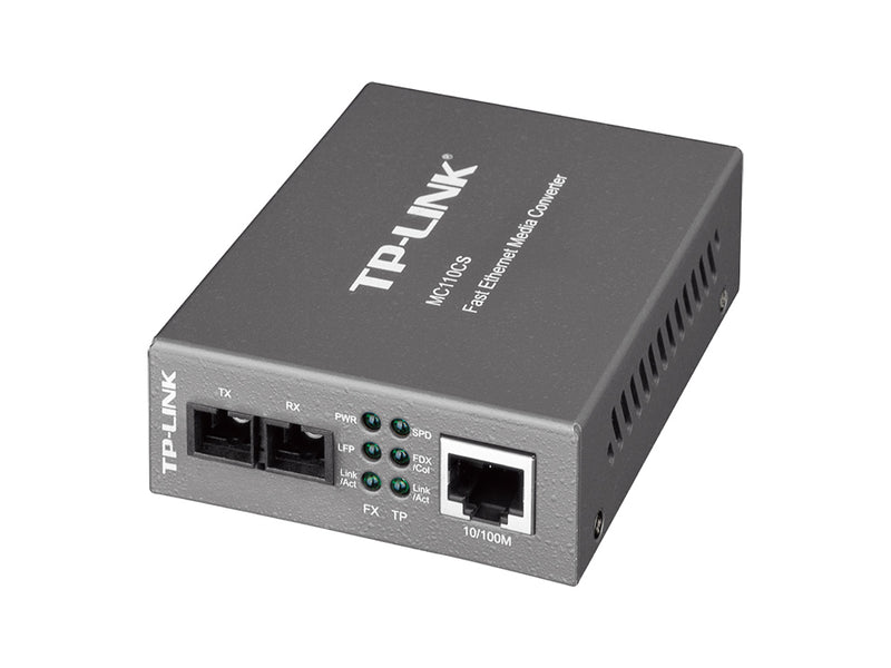 TP-Link MC110CS | 10/100 Mbps RJ45 to 100 Mbps Single-mode SC Fiber Converter