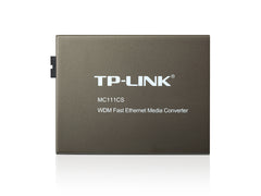 TP-Link MC111CS | 10/100 Mbps RJ45 to 100 Mbps Single-mode SC WDM Bi-Directional Fiber Converter