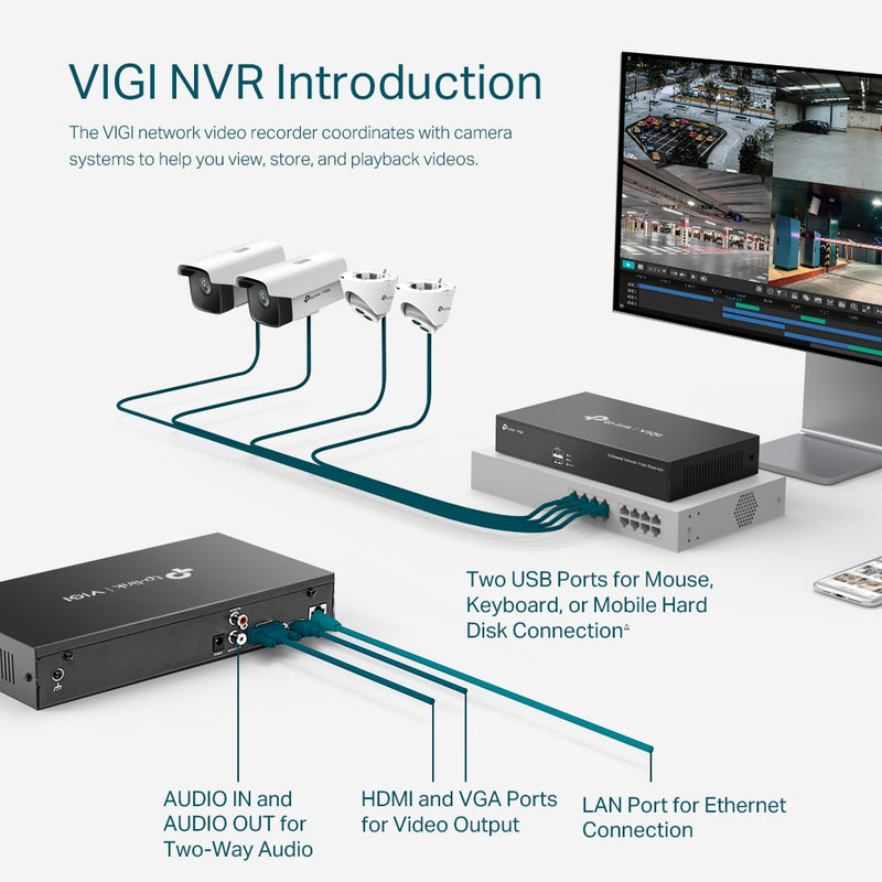 TP-Link VIGI NVR1008H | 8 Channel Network Video Recorder