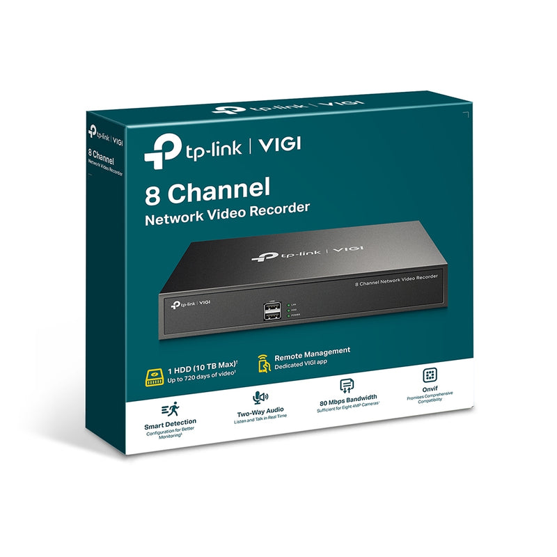 TP-Link VIGI NVR1008H | 8 Channel Network Video Recorder