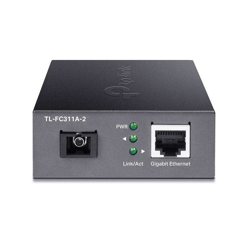 TP-Link TL-FC311A-2 | 10/100/1000 Mbps RJ45 to 1000 Mbps Single-mode SC WDM Bi-Directional Fiber Converter