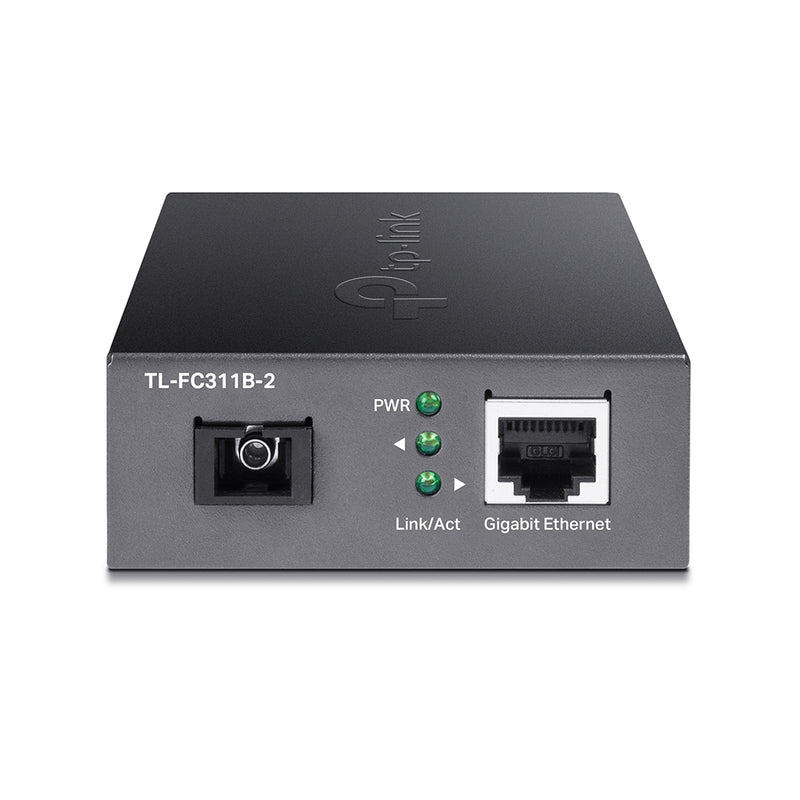 TP-Link TL-FC311B-2 | 10/100/1000 Mbps RJ45 to 1000 Mbps Single-mode SC WDM Bi-Directional Fiber Converter