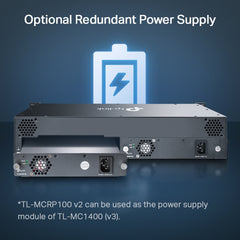 TP-Link TL-MC1400 | 14-slot unmanaged media converter chassis