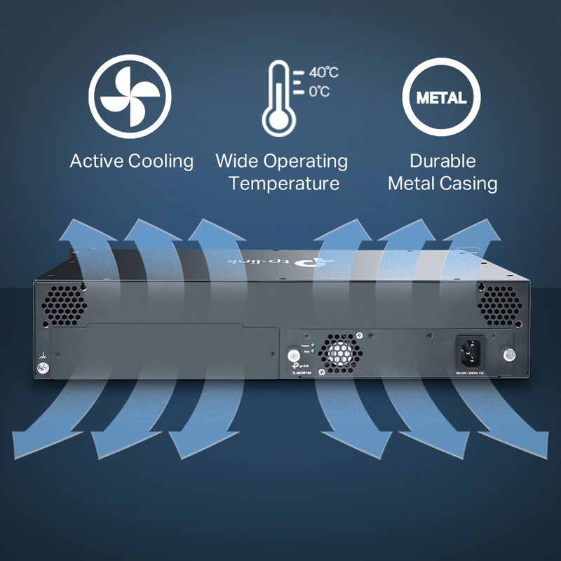 TP-Link TL-MC1400 | 14-slot unmanaged media converter chassis
