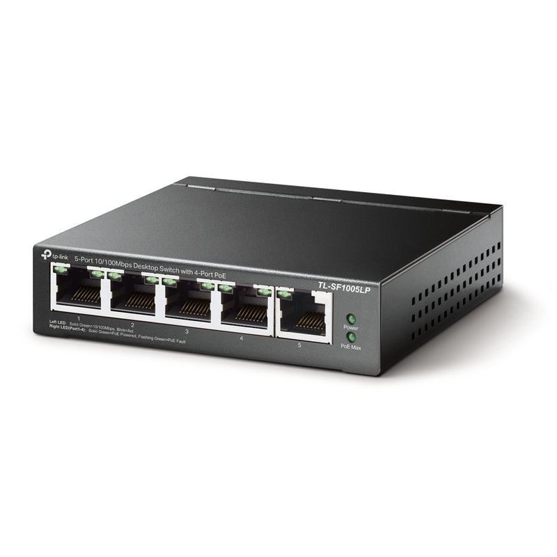 TP-Link TL-SF1005LP | 5-Port 10/100 Mbps Desktop Switch with 4-Port PoE