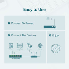 TP-Link TL-SF1005LP | 5-Port 10/100 Mbps Desktop Switch with 4-Port PoE