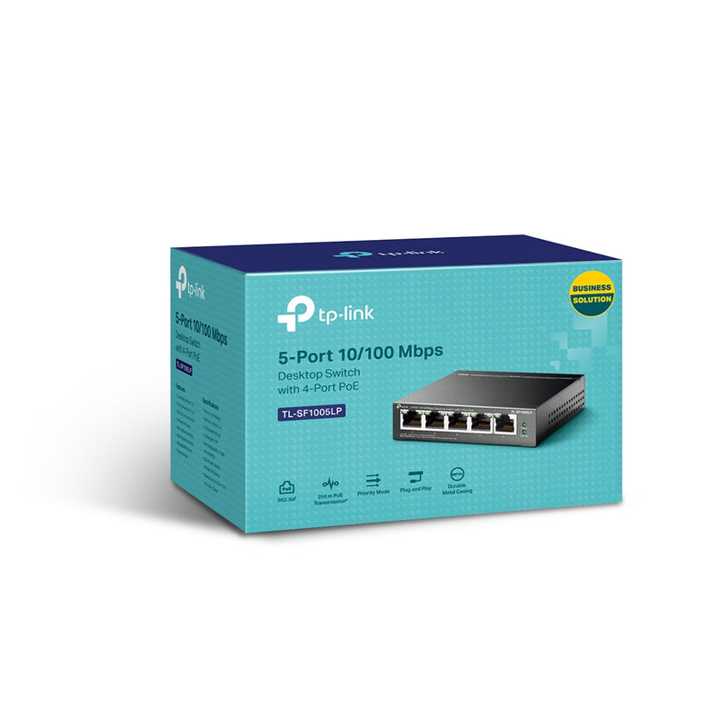 TP-Link TL-SF1005LP | 5-Port 10/100 Mbps Desktop Switch with 4-Port PoE