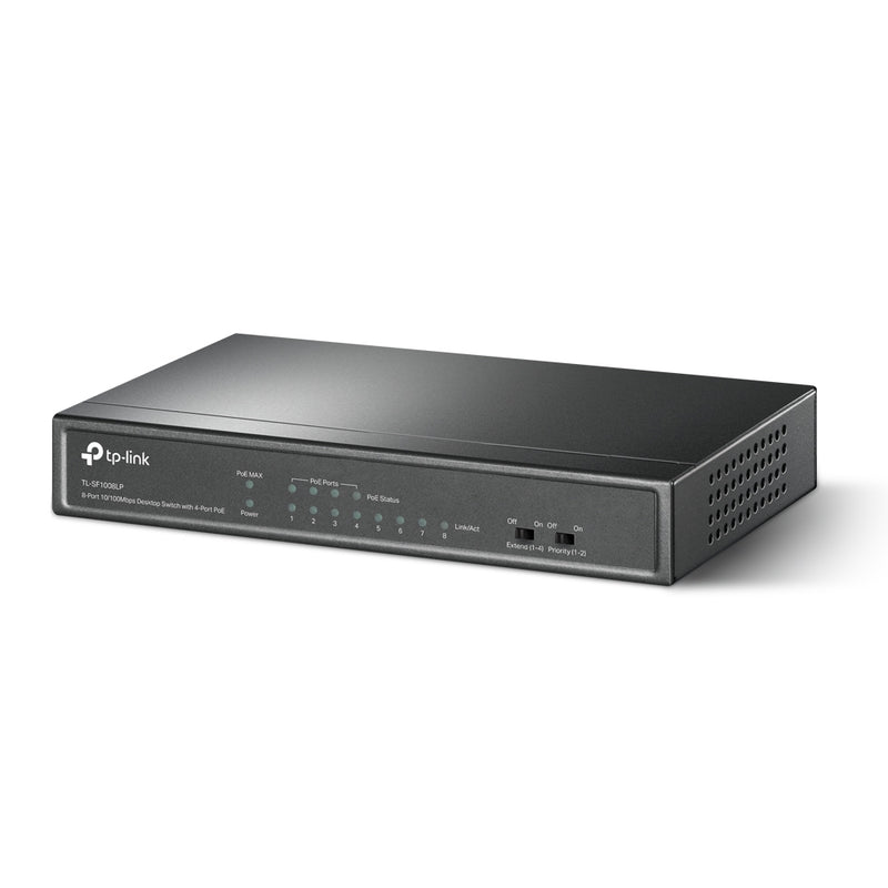 TP-Link TL-SF1008LP | 8-Port 10/100 Mbps Desktop Switch with 4-Port PoE