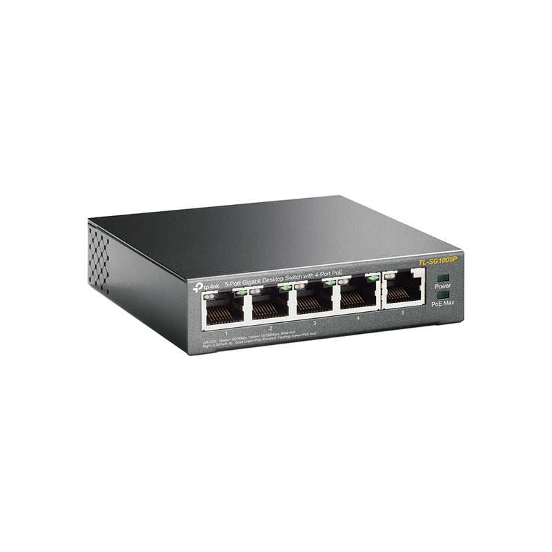 TP-Link TL-SG1005P | 5-Port Gigabit Desktop PoE Switch