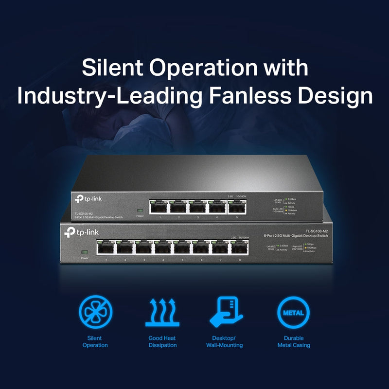 TP-Link TL-SG105-M2 | 5-Port 2.5G Multi-Gigabit Desktop Switch