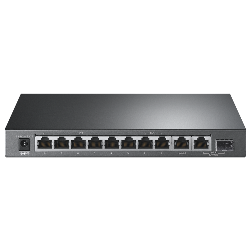 TP-Link TL-SG1210PP | 10-Port Gigabit Desktop Switch with 6-Port PoE+ and 2-Port PoE++