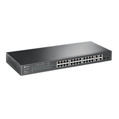 TP-Link TL-SL2428P | JetStream™ 24-Port 10/100 Mbps + 4-Port Gigabit Smart Switch with 24-Port PoE+