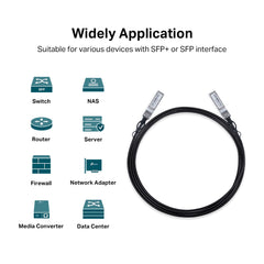 TP-Link TL-SM5220-3M | 3M Direct Attach SFP+ Cable for 10 Gigabit Connections