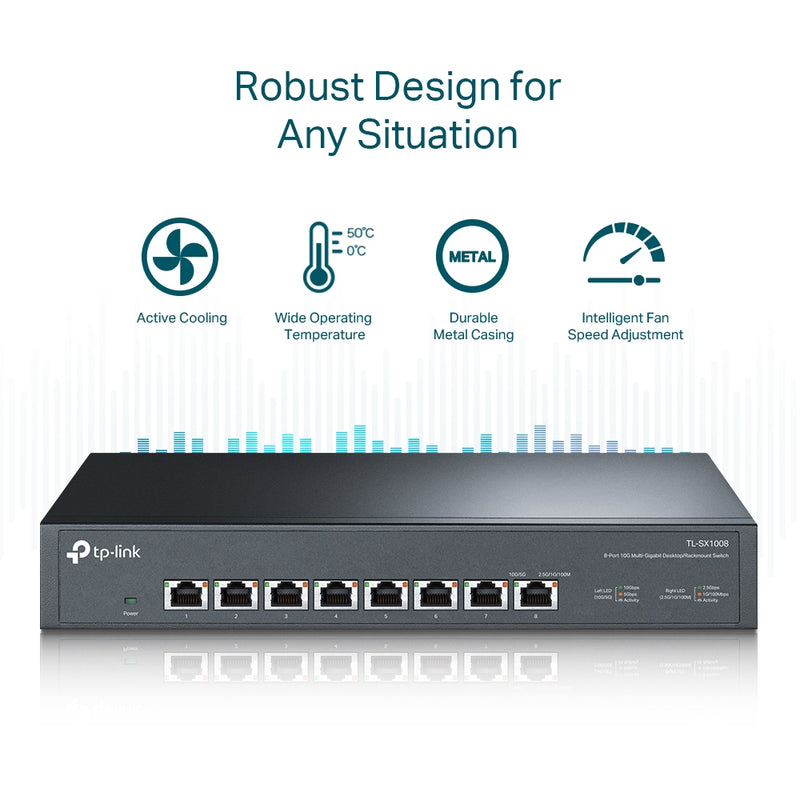 TP-Link TL-SX1008 | 8-Port 10G Multi-Gigabit Switch