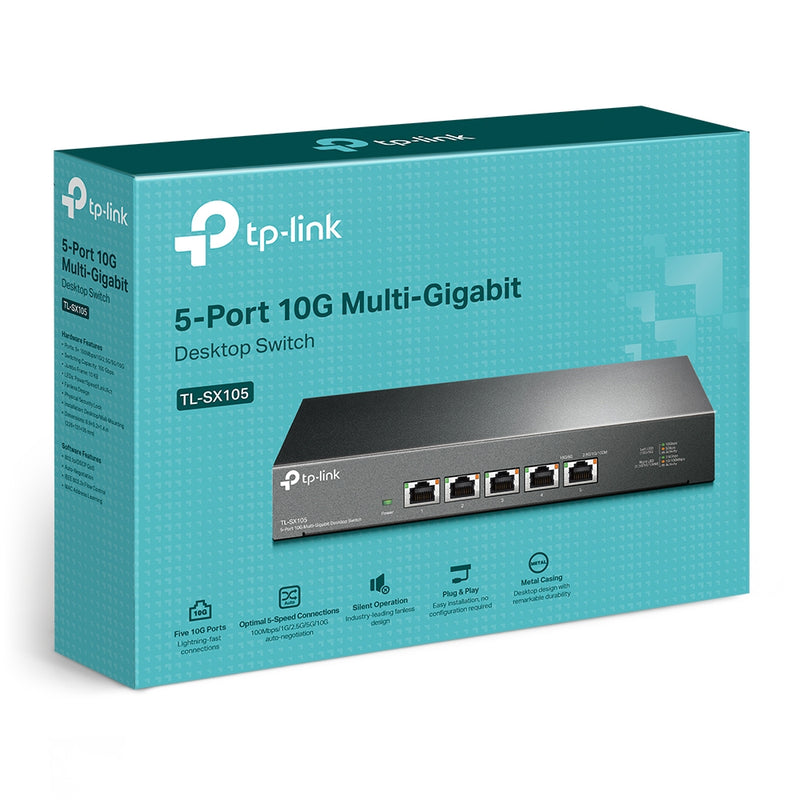 TP-Link TL-SX105 | 5-Port 10G Multi-Gigabit Desktop Switch