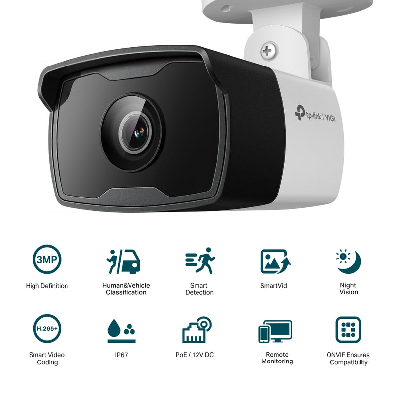 TP-Link VIGI C330I | 3MP Outdoor Bullet Network Camera