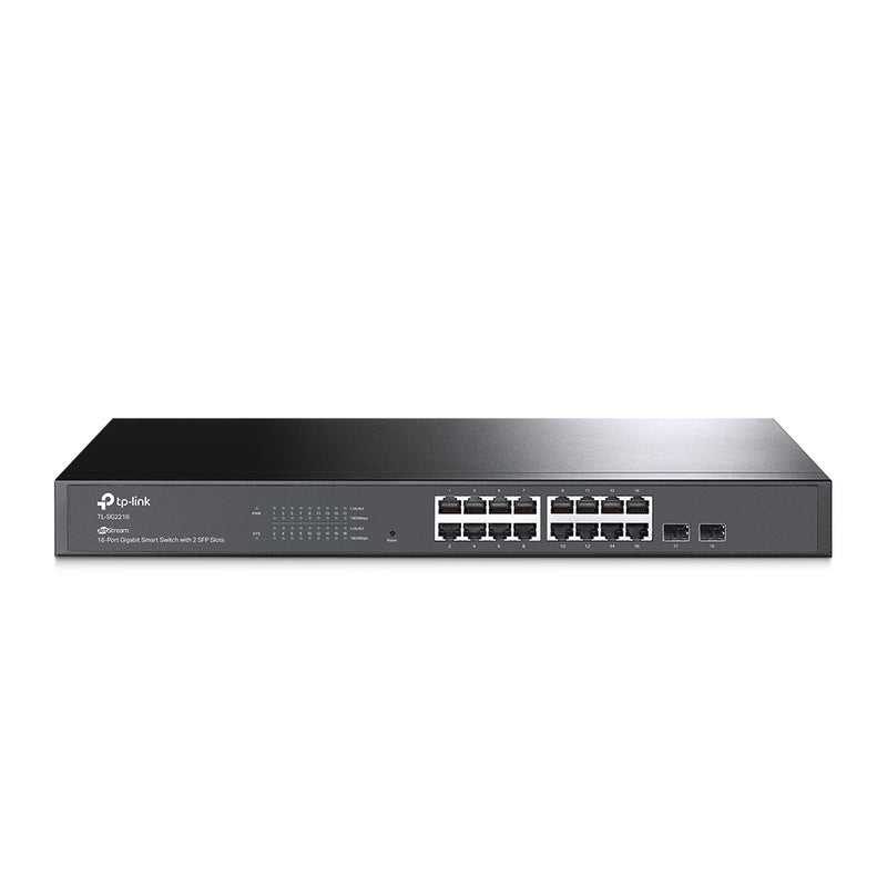 TP-Link TL-SG2218 | JetStream™ 16-Port Gigabit Smart Switch with 2 Gigabit SFP Slots