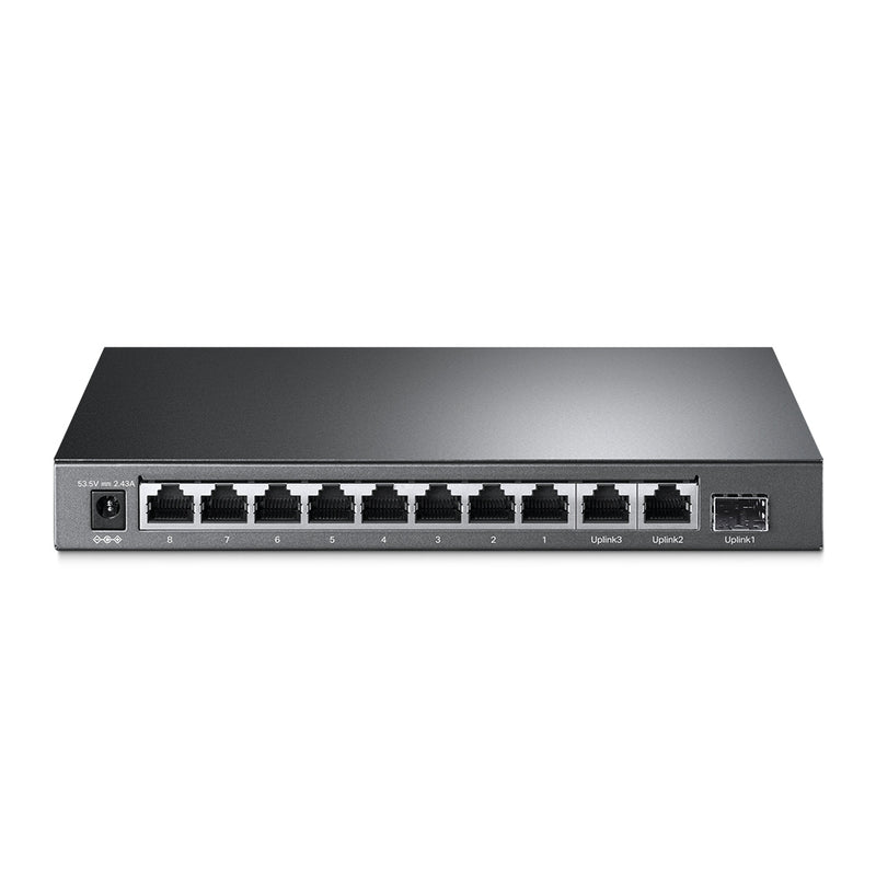 TP-Link TL-SL1311MP | 8-Port 10/100Mbps + 3-Port Gigabit Desktop Switch with 8-Port PoE+