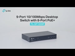 TP-Link TL-SF1009P | 9-Port 10/100 Mbps Desktop Switch with 8-Port PoE+